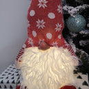 56cm Battery Operated Light Up Christmas Standing Gonk Decoration in Red