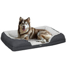 PawHut Dog Bed Calming Pet Bed Dog Mattress For Large Dogs - Charcoal Grey/Brown