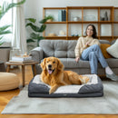PawHut Dog Bed Calming Pet Bed Dog Mattress For Large Dogs - Charcoal Grey/Brown