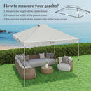 Outsunny Gazebo Roof Replacement UV50+ Waterproof 3x3(m) White