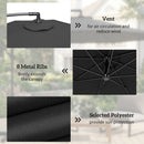 Outsunny 3(m) Banana Parasol Cantilever Umbrella Garden