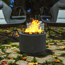 Outsunny 48.5cm Smokeless Wood Burning Firepit Metal Fire Pit, Dark Grey