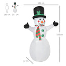 HOMCOM 6.5ft Inflatable Snowman