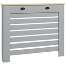 HOMCOM Radiator Cover with Drawer, Horizontal Slat