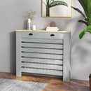 HOMCOM Radiator Cover with Drawer, Horizontal Slat