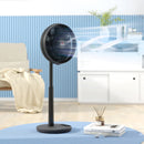 HOMCOM Pedestal Fan With Oscillating, Tilt, Adjustable Height, Timer