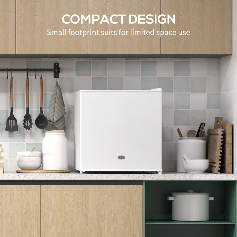 HOMCOM 35L Tabletop Freezer with Removable Wire Shelf and Two Keys