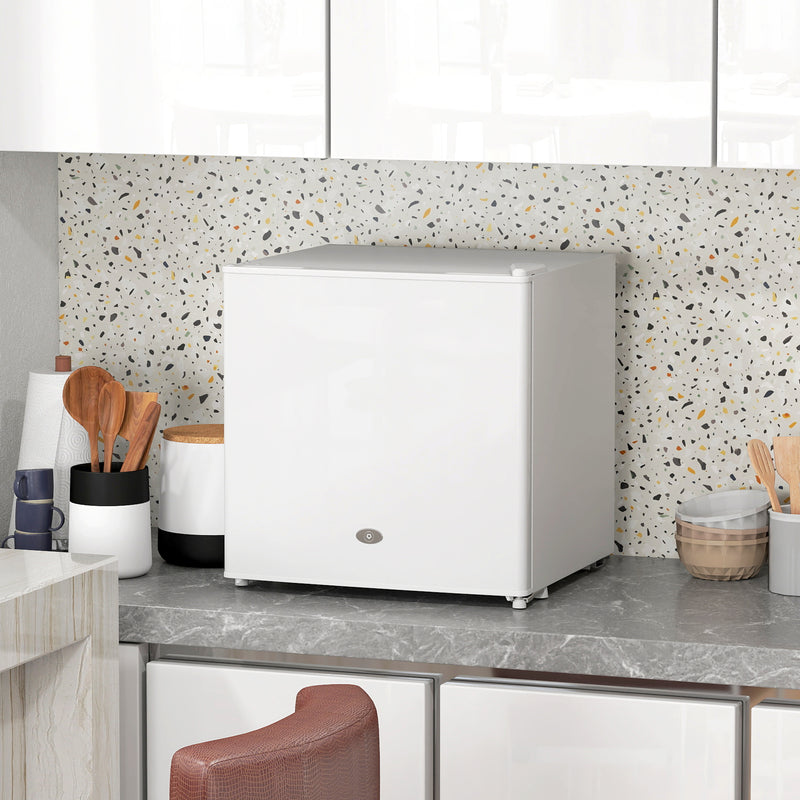 HOMCOM 35L Tabletop Freezer with Removable Wire Shelf and Two Keys