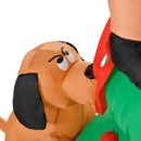 HOMCOM  Inflatable Christmas Tree 1.8m , LED Lighted with Santa Claus Dog Decoration