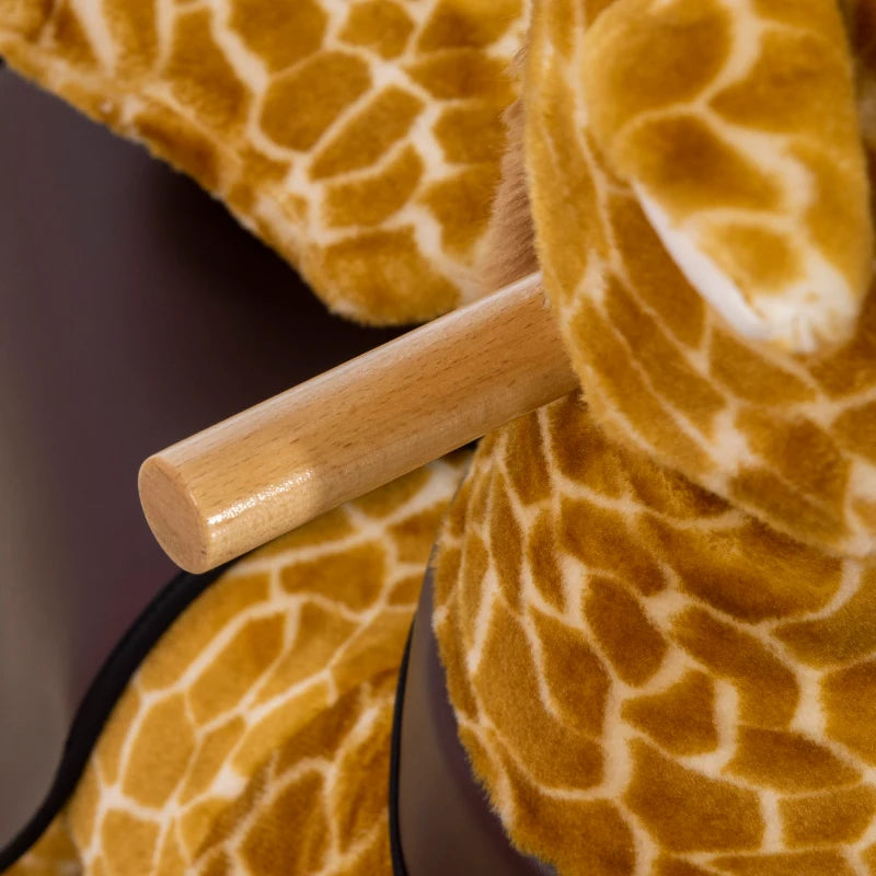 HOMCOM Children's  Giraffe-for Ages 3-6 Years - Yellow and Orange