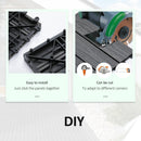Outsunny Interlocking Decking Tiles, Interlocking Patio Paving Slabs, Grey