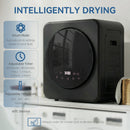 HOMCOM 800W Compact Dryer Machine, 4 Kg Small Vented Tumble Dryer, Black