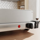 HOMCOM 4.5L Electric Food Warmer Buffet Server with Lids Cool Touch Handles