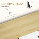 HOMCOM Sideboard with Trash Bin, Farmhouse Kitchen Sideboard with 2 Drawers