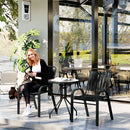 Outsunny Stackable Patio Bistro Set, 3 Pieces Garden Furniture Set