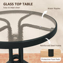 Outsunny Stackable Patio Bistro Set, 3 Pieces Garden Furniture Set