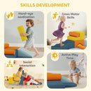 AIYAPLAY 9-Piece Soft Play Set with Detachable Cover for Kids Motor Skills