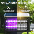 Outsunny Solar Bug Zapper Outdoor, Mosquito Fly Zapper W/ 4.3 M Cord, Black