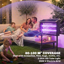 Outsunny Solar Bug Zapper Outdoor, Mosquito Fly Zapper W/ 4.3 M Cord, Black