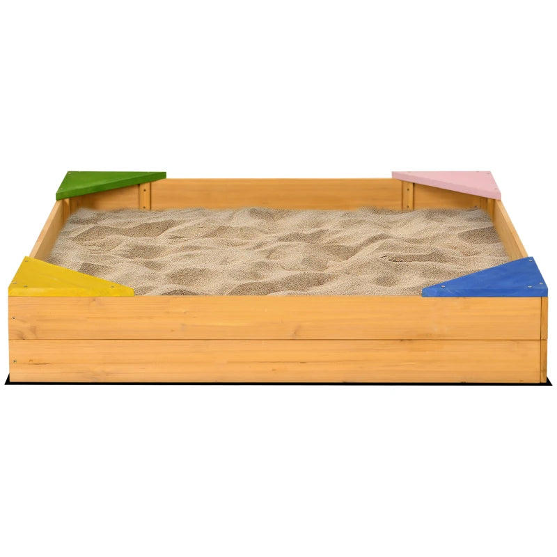 Outsunny Children's Wooden Sand Pit