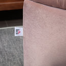 HOMCOM Semi-Circle Storage Ottoman Bench Tufted Upholstered Accent Footrest