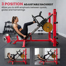 SPORTNOW Leg Press Machine with Wheels, Adjustable Leg Extension Machine