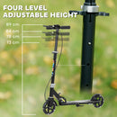 AIYAPLAY Scooter for Kids, Folding Kick Scooter w/ Adjustable Handle