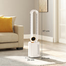 HOMCOM Bladeless Tower Fan with UV Sterilisation & Humidifier, Oscillation