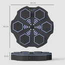 SPORTNOW Music Boxing Machine with Bluetooth Connection and LED Light