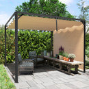 Outsunny 3 x 3(m) Pergola with Retractable Roof & Roller Shade