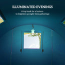 Outsunny 2 Room Camping Family Tent for 3-4 Man, 3000mm Waterproof, Sky Blue