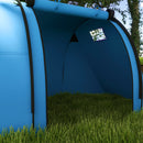 Outsunny 2 Room Camping Family Tent for 3-4 Man, 3000mm Waterproof, Sky Blue