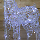 1.15m Light up Soft Acrylic Christmas Reindeer with 160 White LEDs