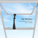 Outsunny Aluminium Greenhouse With/ Door Window Galvanised Base PC Panel