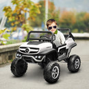 HOMCOM 12V Licensed Mercedes-Benz Unimog, Kids Electric Ride On Car - White