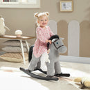 AIYAPLAY Baby Rocking Horse, Toddler Animal Rocker for Kids Aged 2-5, Grey