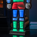 74cm Infinity Light up Christmas Nutcracker Decoration with Multi-Coloured LEDs on Metal Base