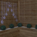 1.2m X 1.2m Light Up Star Pin Wire Christmas Curtain Lights With 303 White LEDs