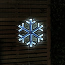 40cm Infinity Light up Hanging Christmas Snowflake Decoration with White LEDs