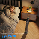HOMCOM 78.5cm Oscillation Tower Fan With Remote Control 3-Speed Wind Grey