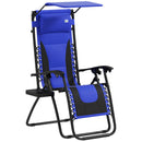 Outsunny Zero Gravity Lounger Chair, Folding Reclining Chair