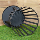35cm Outdoor Black Steel Garden Log Burner Fire Basket