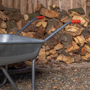 Samuel ALEXANDER 65 Litre 60kg Capacity Galvanised Metal Garden Cart Wheelbarrow - Heavy Duty Garden Wheelbarrows with Pneumatic Tyre
