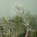 1.8m Pine Needle Christmas Garland with Pinecones and 120 Warm White LEDs