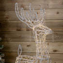 1.03m Light up Acrylic Christmas Reindeer Decoration with 1040 Warm White LEDs