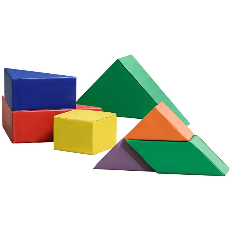 HOMCOM Kids Colourful Soft Play Set