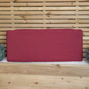 99 x 41cm Cushion Base for 2 Seater Wooden Garden Bench in Burgundy