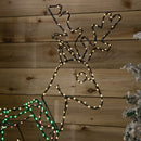 1.4m x 86cm Light up FlexiBrights Standing Christmas Reindeer with 420 Multi-Coloured LEDs