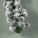 2.7m Green Snow Flocked Christmas Garland with 190 Tips