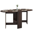 HOMCOM Oval Kitchen Table for Dining Room, Small Space